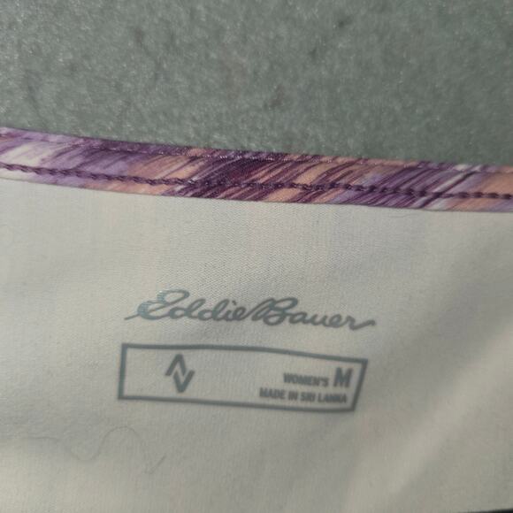 Eddie Bauer Womens Medium Tank Dress Sleeveless Abstract Pink Purple Stretch - Picture 2 of 13